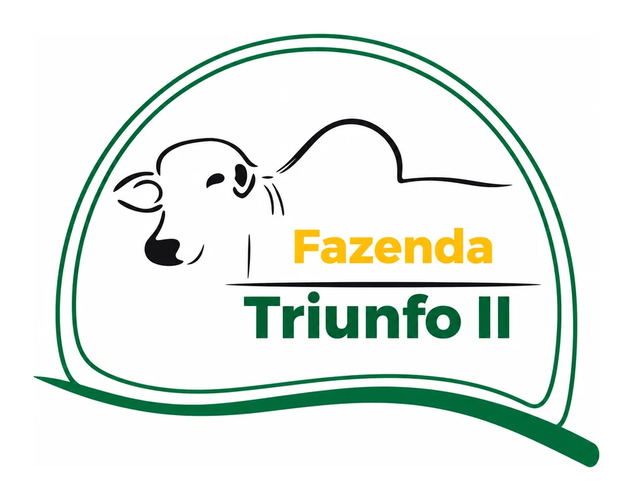 Logomarca da Fazenda Triunfo II com ilustração de gado